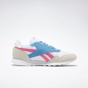 Reebok Royal Ultra Turnschuhe Damen - Weiß/Rosa/Blau - DE 193-FMN